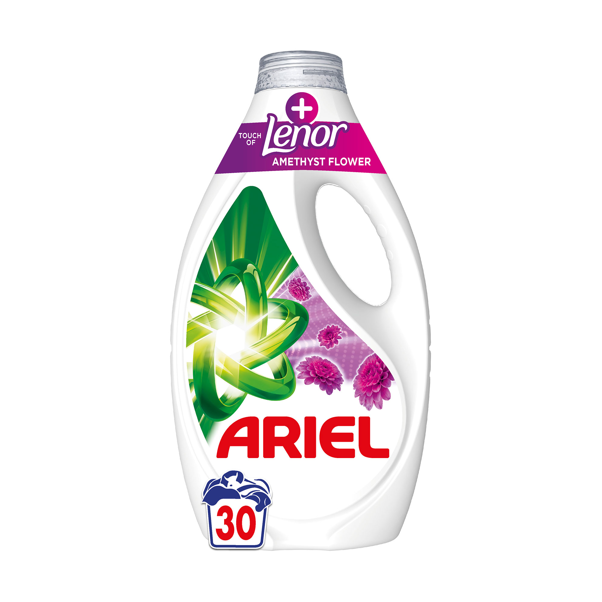 Гель для прання ARIEL Touch Of Lenor Amethyst Flower Дотик Lenor Аметистова квітка, 30 циклів прання, 1.35 л